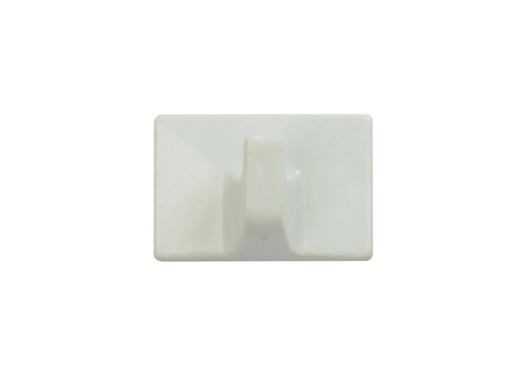 SELF ADHESIVE HOOKS - 50X32 SQ WHIT
