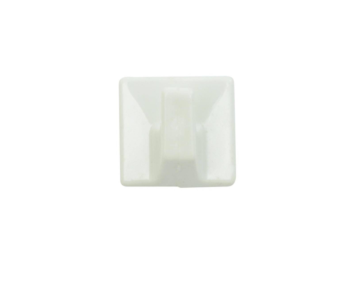 SELF ADHESIVE HOOKS - 32X32 SQ WHIT