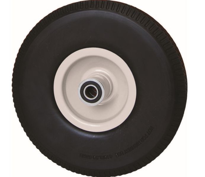 15-Inch Flat Free Tire, 3-3/4-Inch Knobby Tread, 5/8-Inch Bore Centered Axle