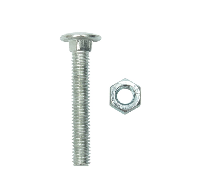 CUP SQ NUT & BOLT BZP M6X40MM