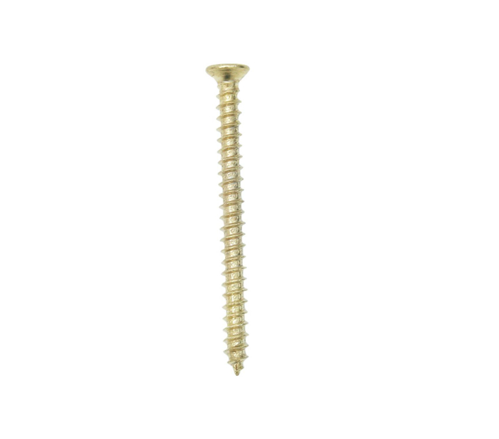 X Recessed C/sunk Screws - Yellow Passivated 5.0mm x 60mm