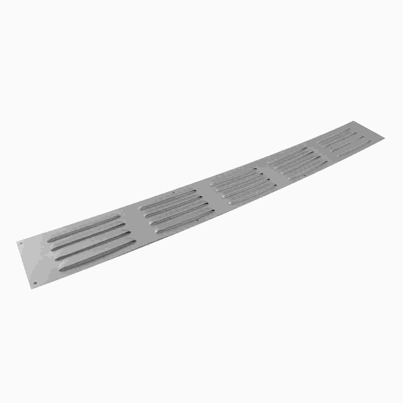Door Vent - Louvred Aluminium 610x76mm SAA Silver