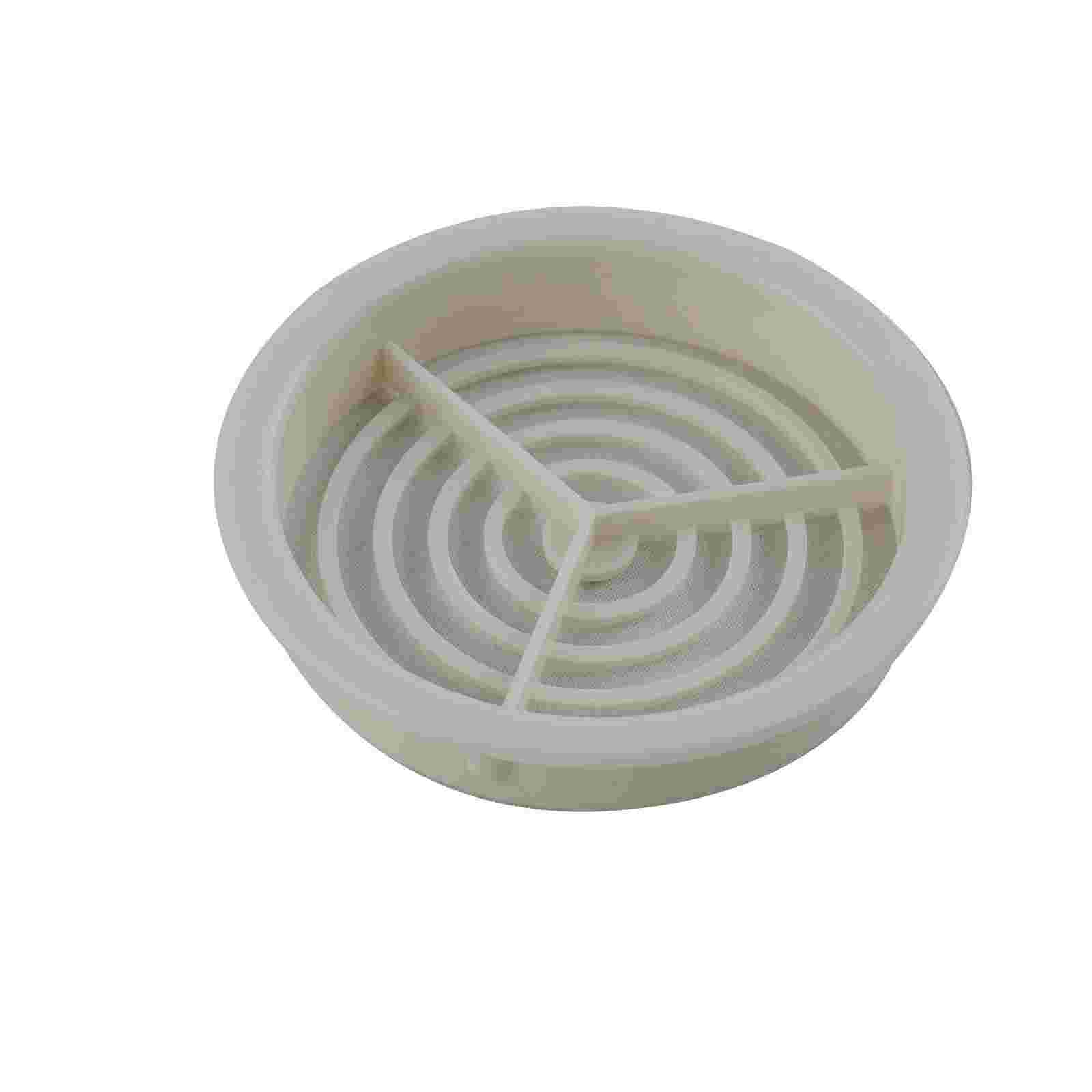 Soffit Vents - Round Plastic 70mm White PK10