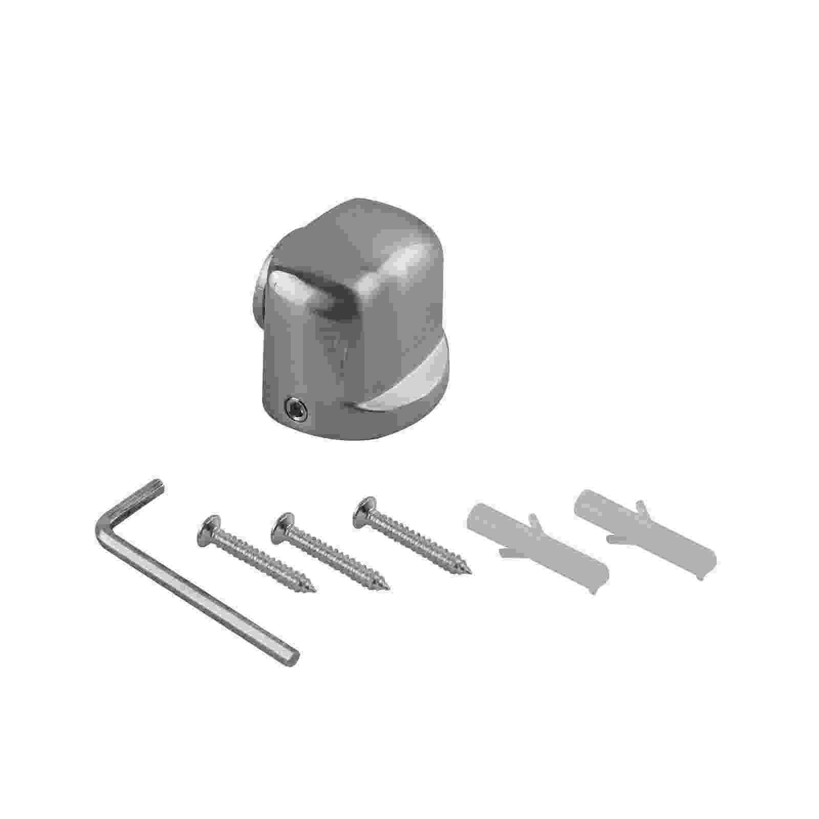 HDEH007 HALF MOON MAGNET SATIN CHROME