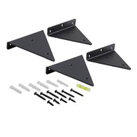 Triangle Floating Shelf Bracket Black L140x W130 x T4.0mm 4PK