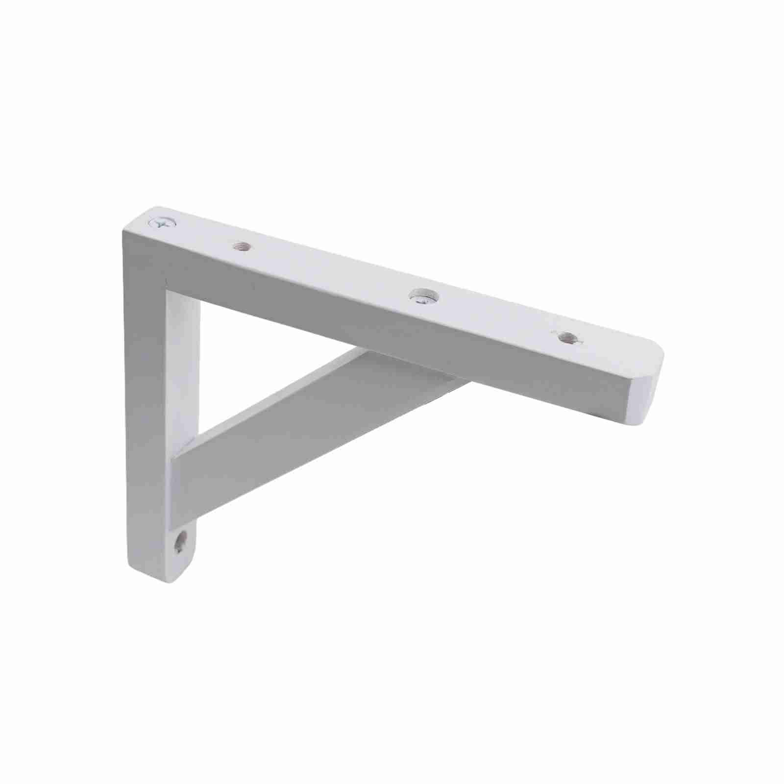 BRACKET ANGLE PINE STAYED SATIN WHITE - 130X150x20x15mm Live