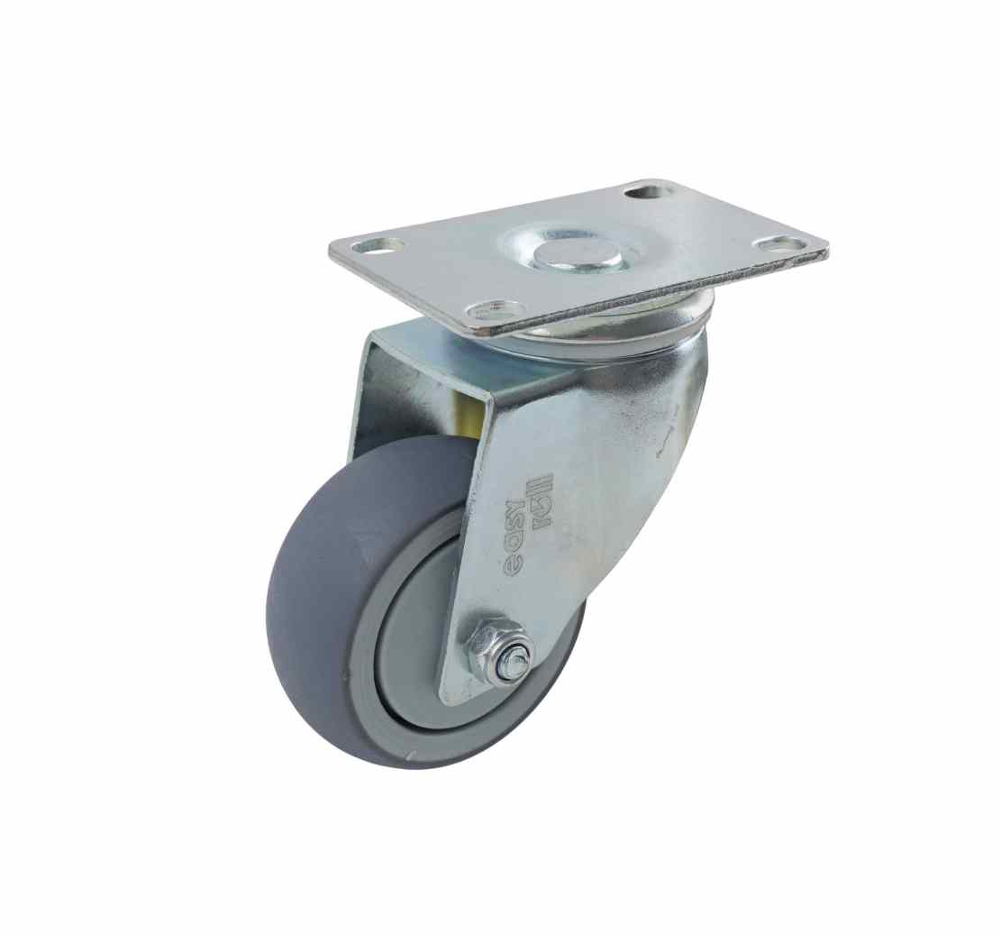 75MM GREY RUBBER SWIVEL PLATE