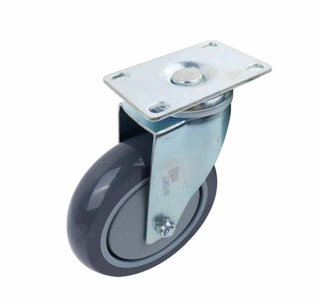 125MM GREY URETHANE SWIVEL PLA