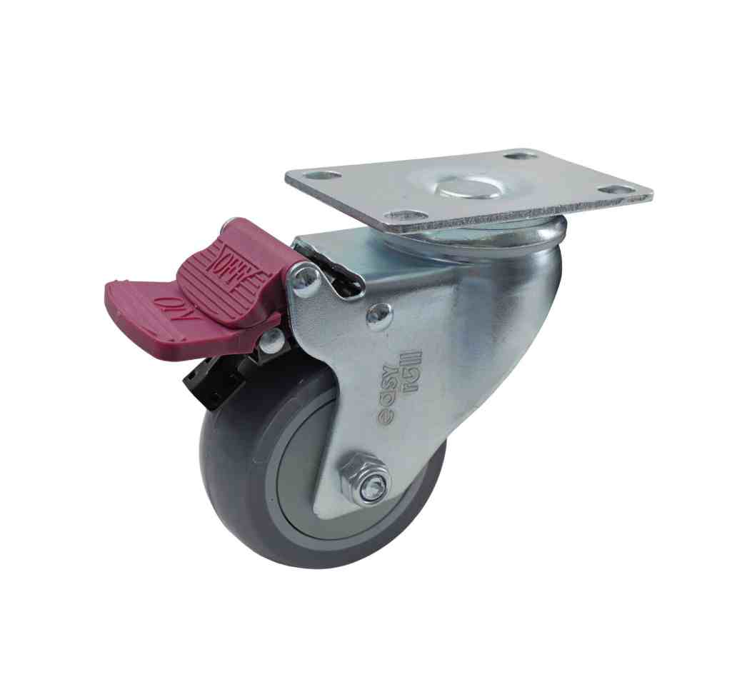 75MM GREY URETHANE SWIVEL PLAT