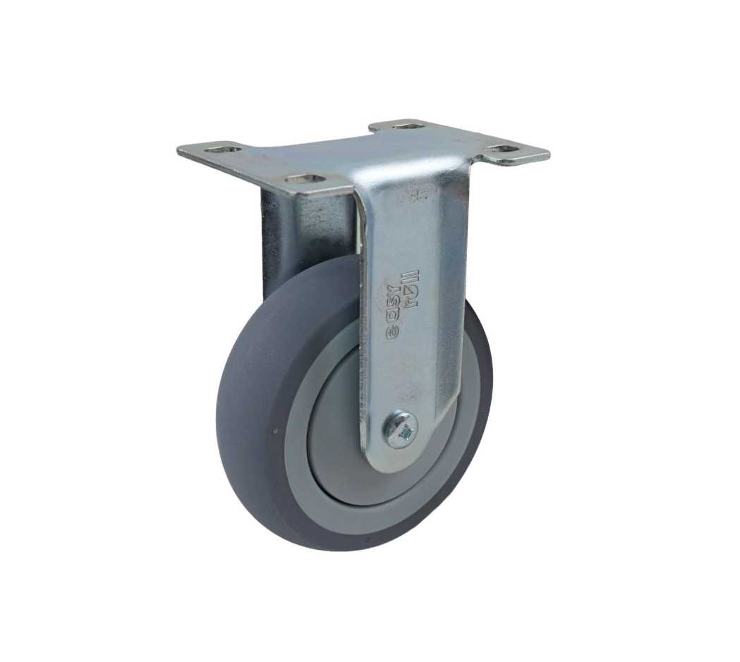 100MM GREY RUBBER FIXED PLATE