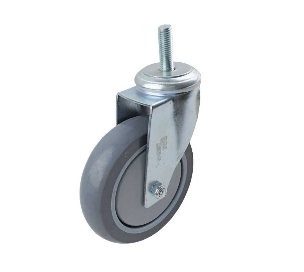 125MM GREY URETHANE SWIVEL EXP