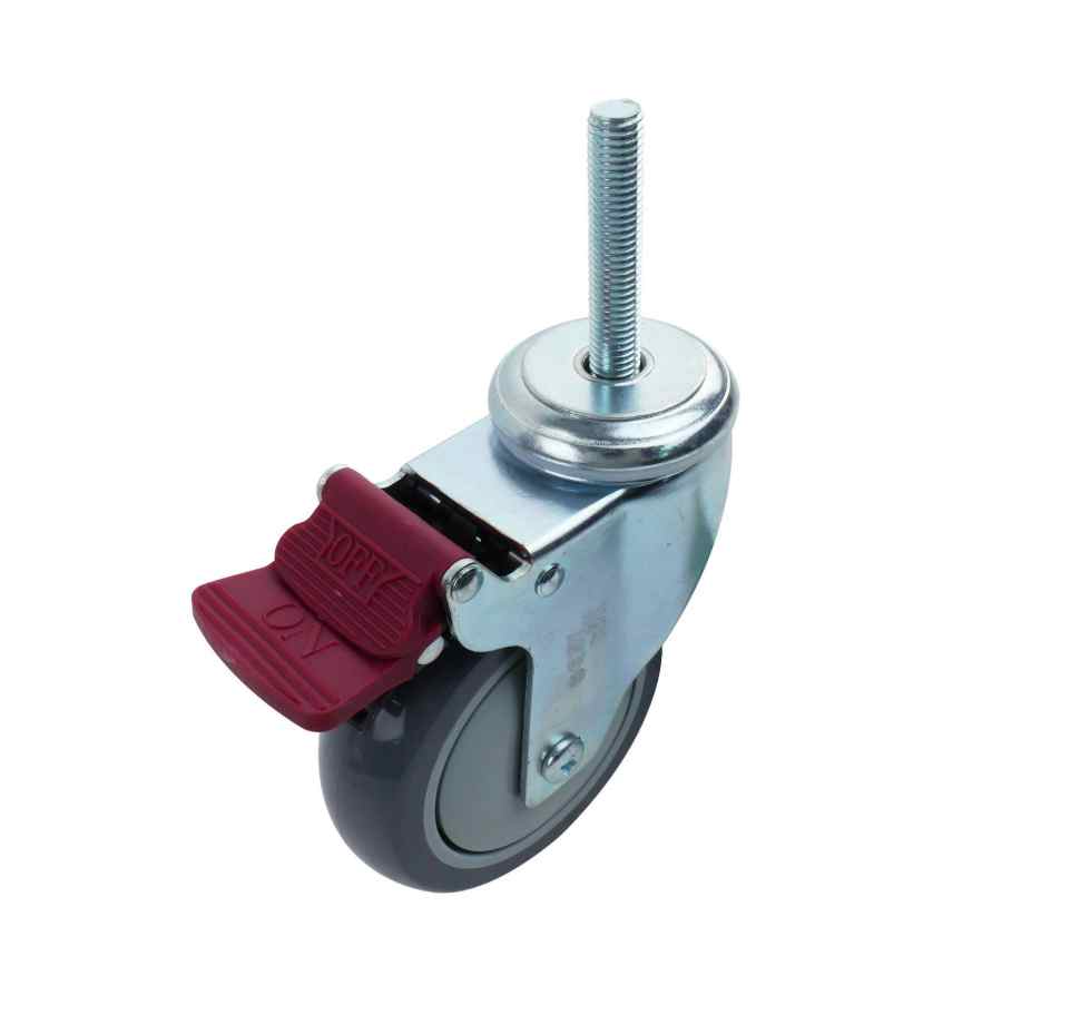 100MM GREY URETHANE SWIVEL BRA