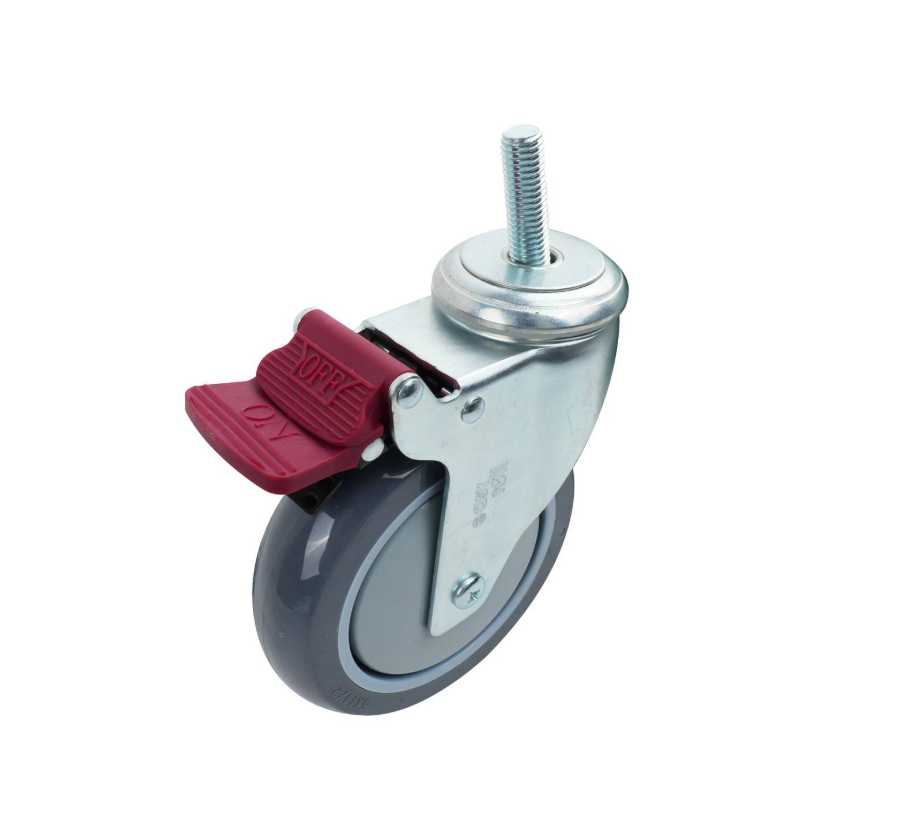 125MM GREY URETHANE SWIVEL BRA