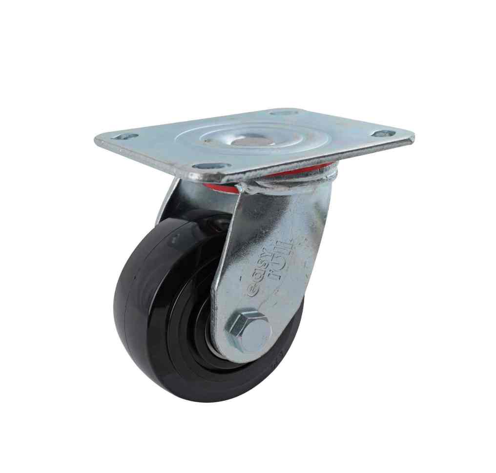 100MM BLACK NYLON SWIVEL PLATE CASTOR