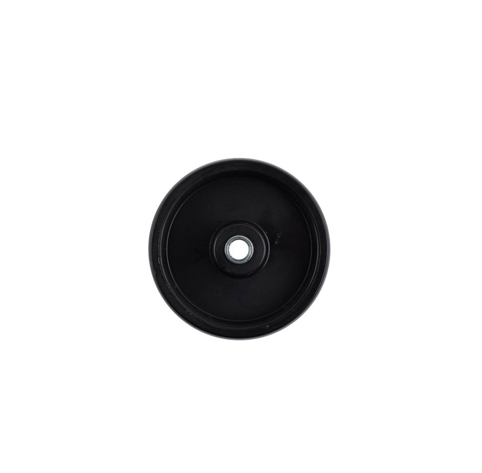 80MM BLACK POLYPROPYLENE© WHEEL PLAIN BORE