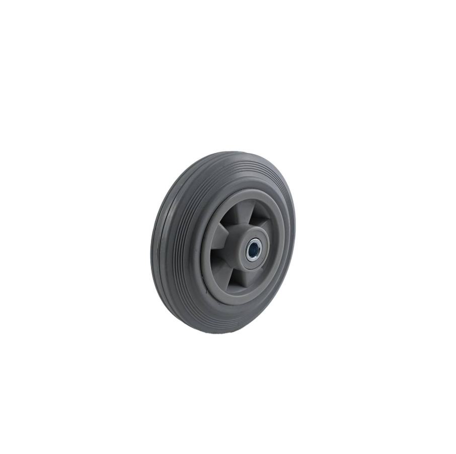 160MM GREY RUBBER WHEEL ROLLER BEARING 160KG