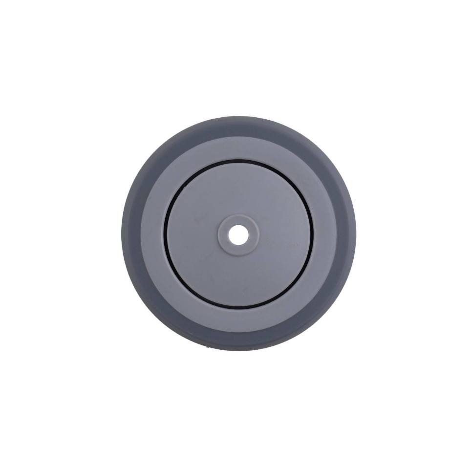 125MM GREY RUBBER STAINLESS STEEL WHEEL PRECI