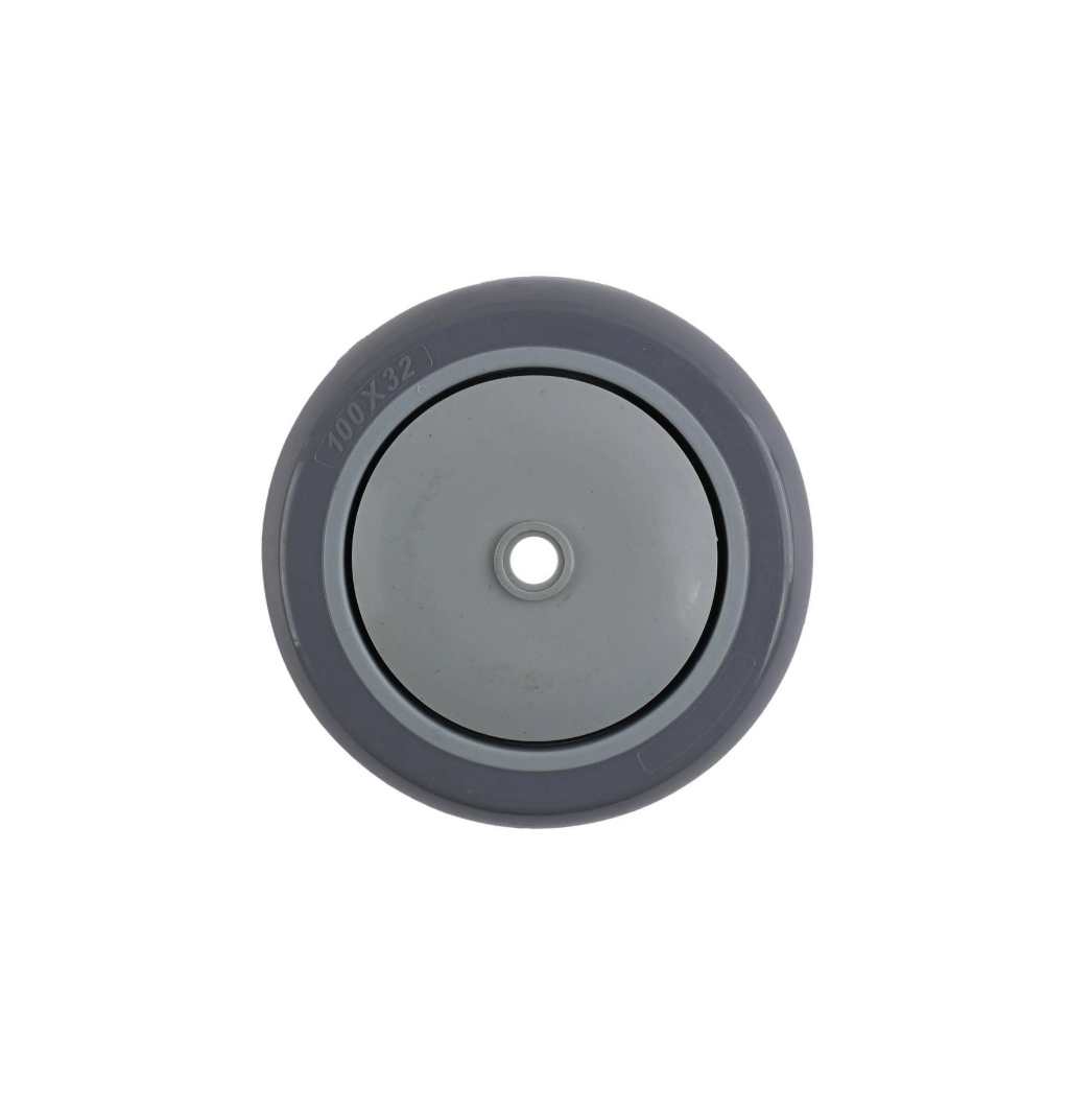 100MM GREY URETHANE STAINLESS STEEL WHEEL PRE