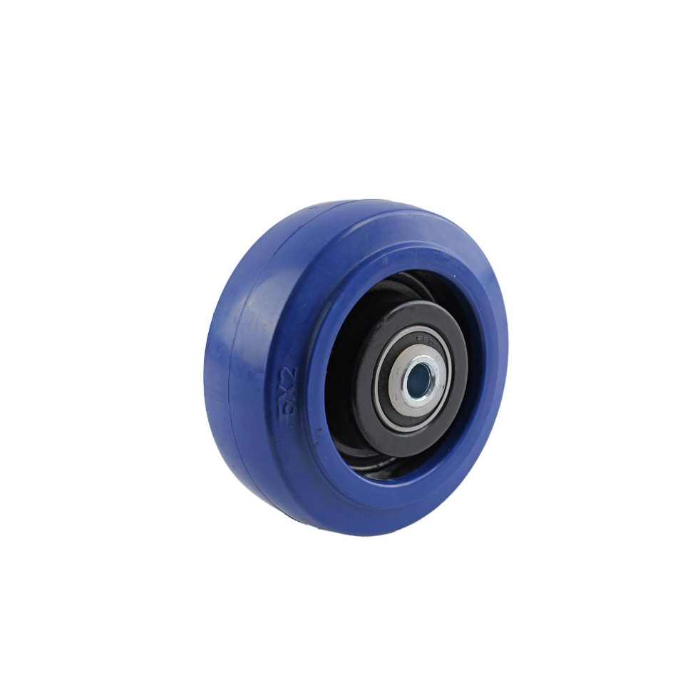 125MM BLUE RUBBER WHEEL PRECISION BEARING