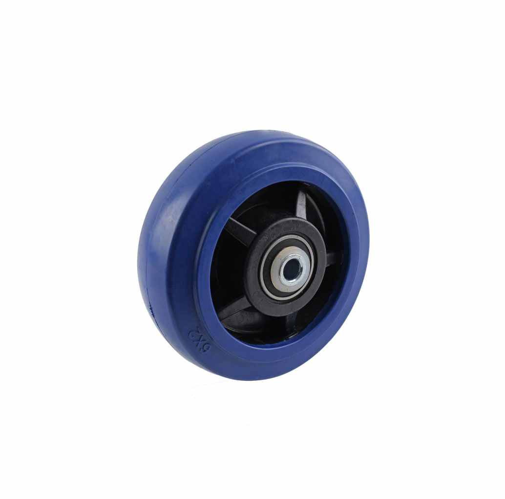 150MM BLUE RUBBER WHEEL PRECISION BEARING