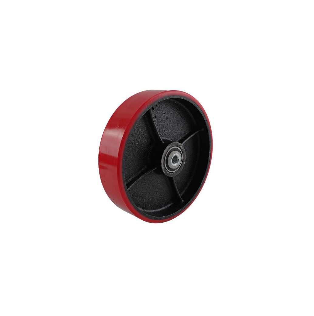 200MM URETHANE/CAST IRON WHEEL PRECISION BRG