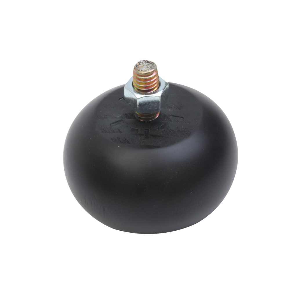 66X40MM ROUND BLACK STAIN PINE