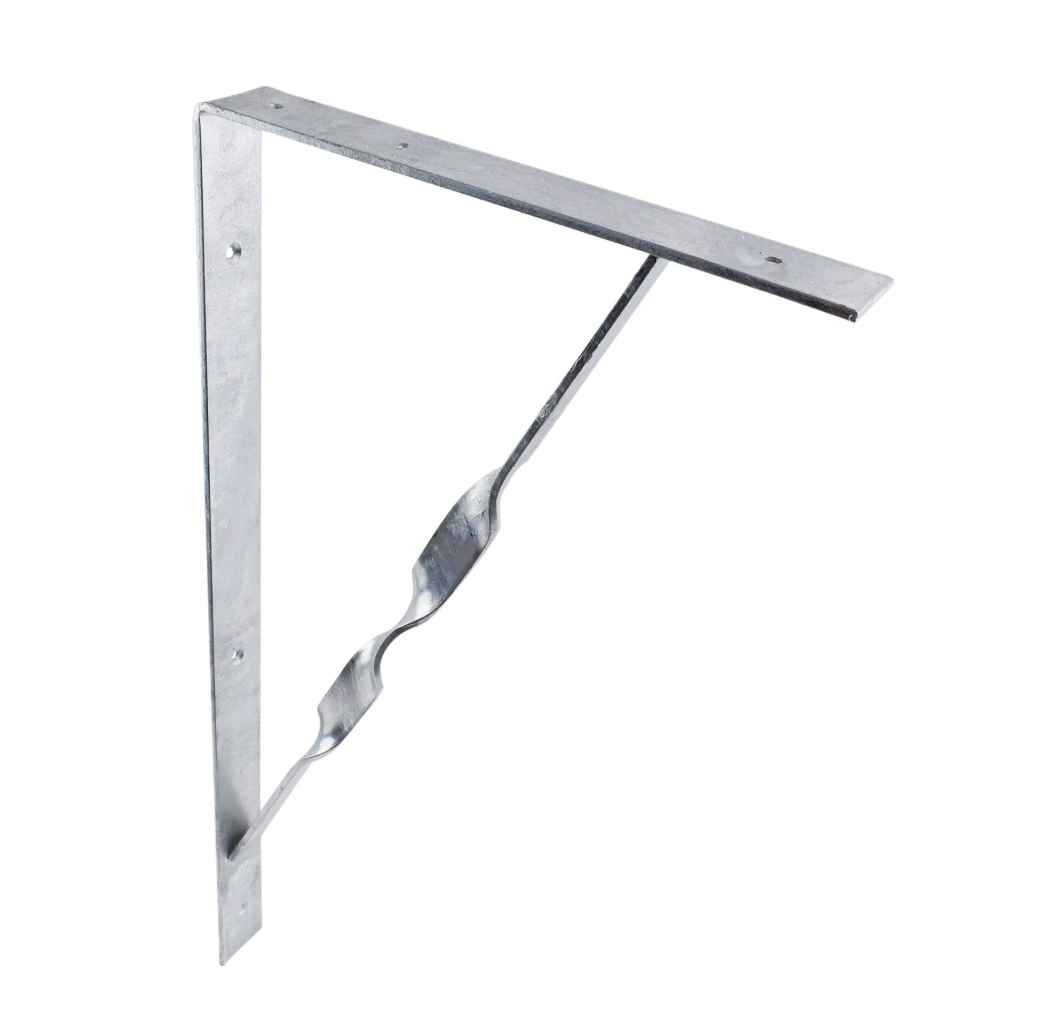 BRACKET TWISTED STAY 600X300X40X4.5MM GALV