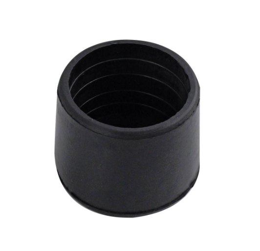 C/TIP RND EXT 38 BLK RUBBER 4PCS