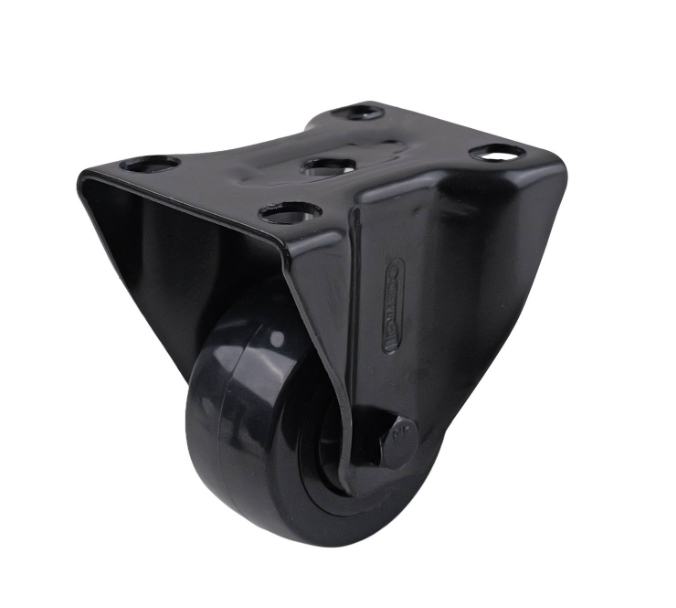 50MM BLACK PVC WITH PP CORE FIXED CASTER BLAC