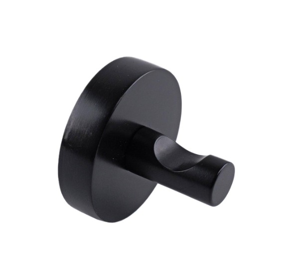 HOOK WALL MOUNT Adoored++TIMBER ROBE HOOK BLACK 73003