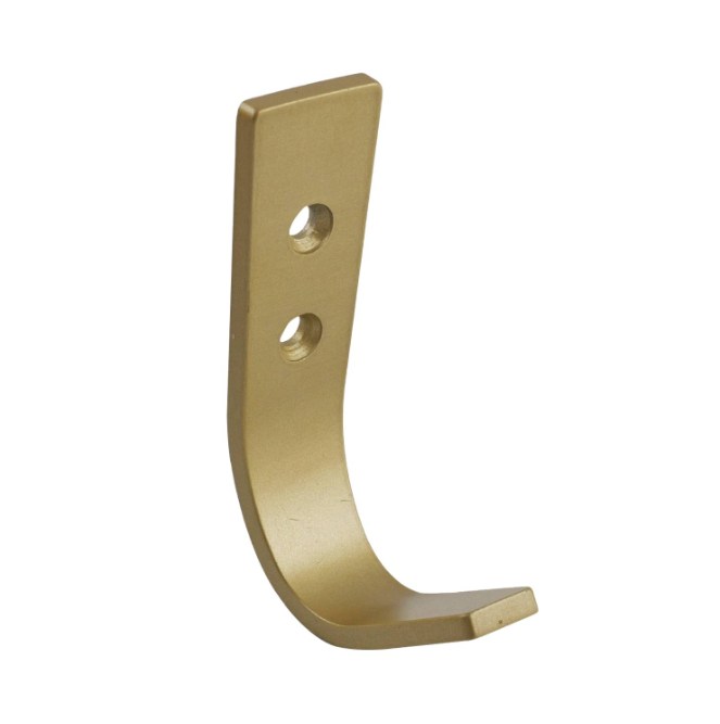 HOOK WALL MOUNT Adoored++NUVO HOOK BRUSHED BRASS 73004