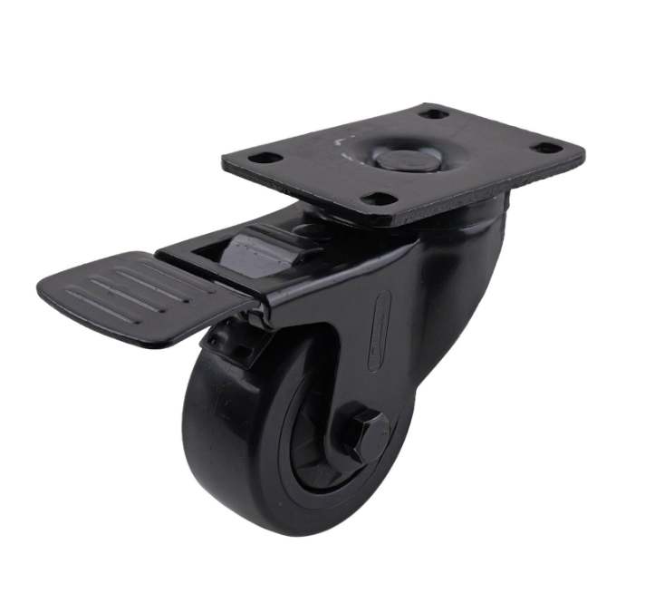 75MM BLACK PVC WITH PP CORE SWIVEL WITH TOTAL