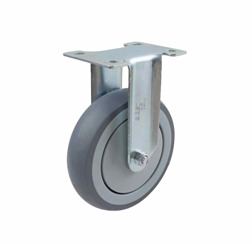 125MM GREY RUBBER FIXED PLATE