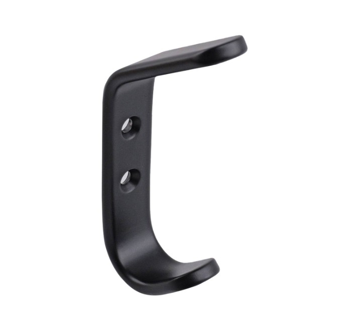 HOOK WALL MOUNT Adoored++BEAU ROBE HOOK BLACK 75603
