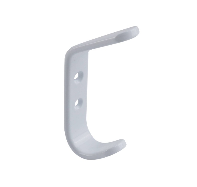 HOOK WALL MOUNT Adoored++BEAU ROBE HOOK WHITE 75622
