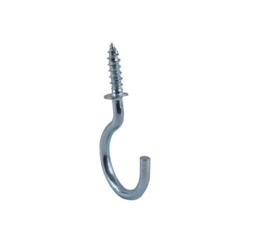100 ZINC 25MM CUP HOOK