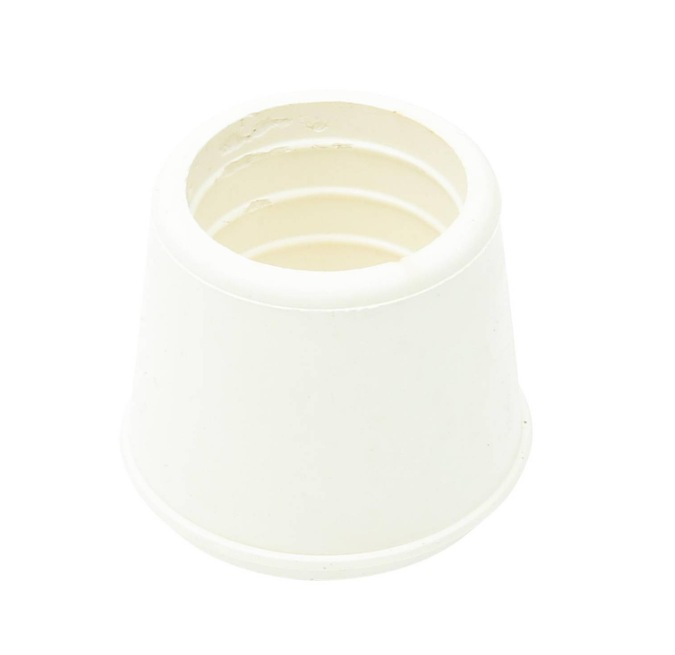 22MM RUBBER LEG TIP WHITE