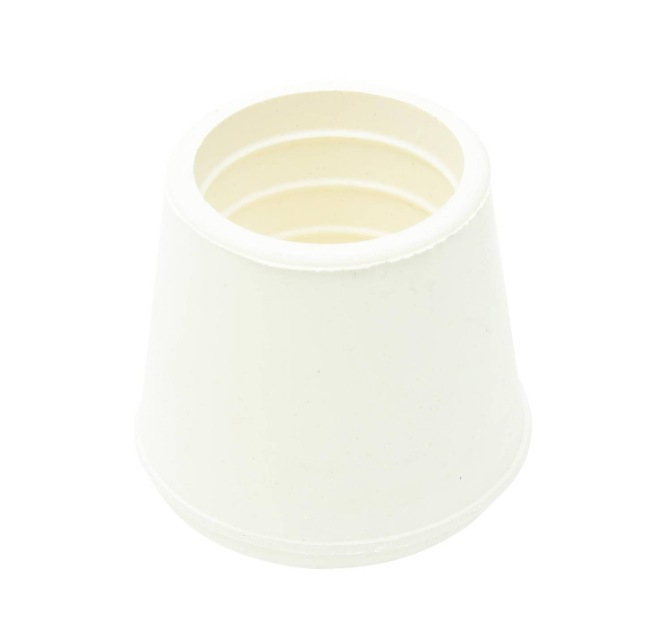 25MM RUBBER LEG TIP WHITE