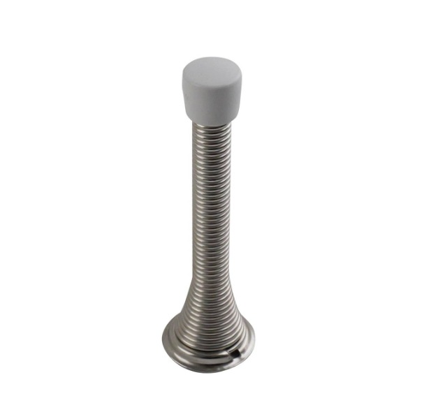 Spring Door Stop Nickel Plated PK1