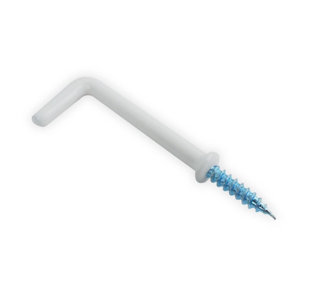 SQUARE HOOK 50MM WHITE 5 PACK