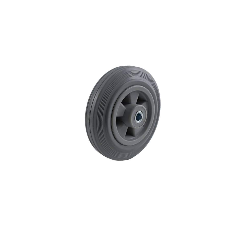 160MM GREY RUBBER WHEEL ROLLER BEARING 160KG