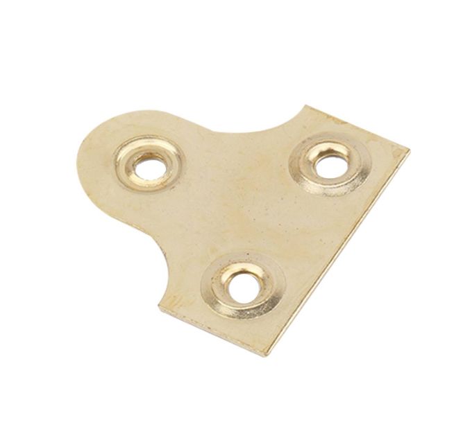 Picture Frame Brackets 30mm Brass Plated PK4
