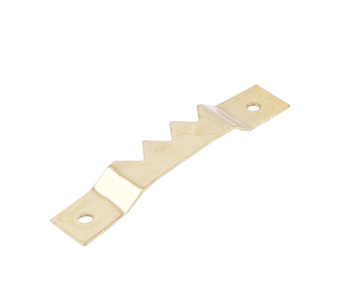 Sawtooth Picture Hangers Small Brass Plated PK8