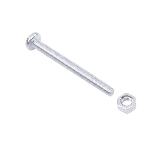 Machine Screw Pan Head & Nut M4x40mm BZP PK20