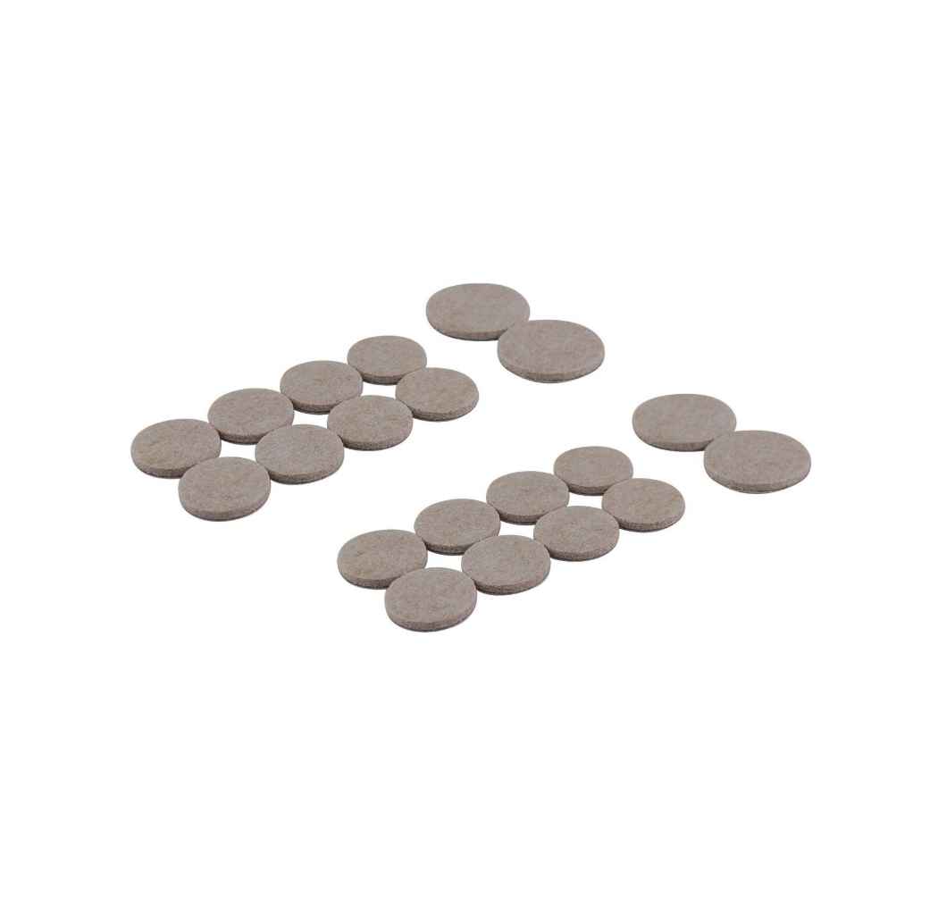 SURFACE GARD 29-38MM ROUND BEIGE FELT 16PC
