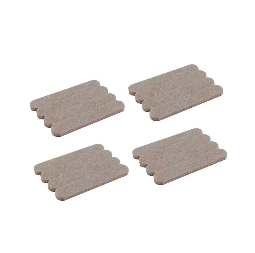 SURFACE GARD 13X67MM BEIGE FELT STRIP 16PC