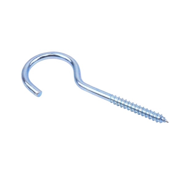Screw Hooks 100mm Zinc Plated PK1
