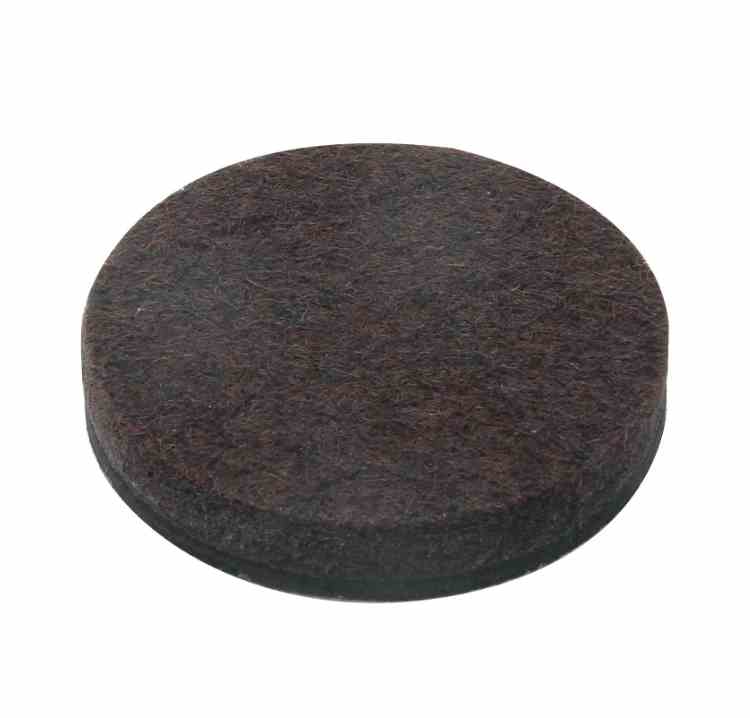 SS GB 1-1/2 IN ROUND BRN FLT PADS-24 PC