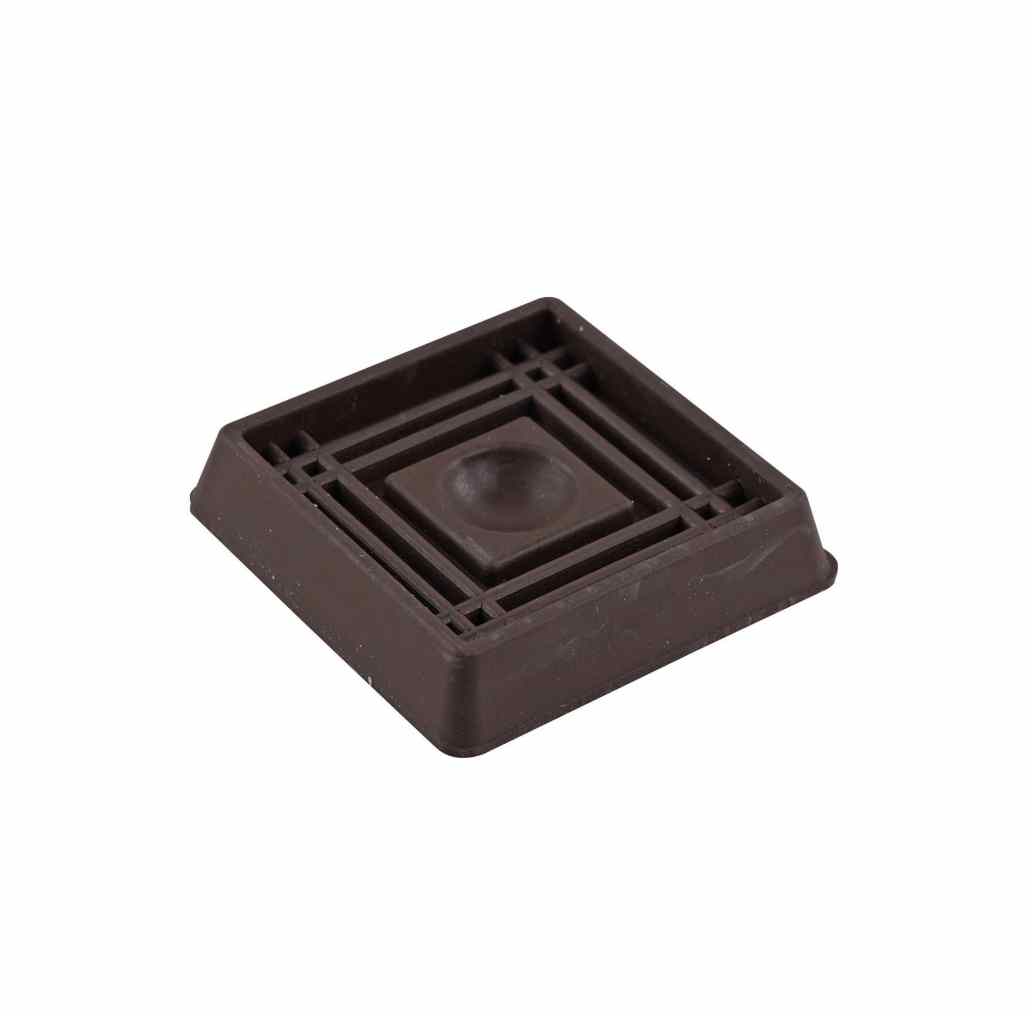 C/CUP SQU 41 BRN RUBBER 4PCS