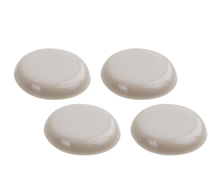 4 PC HARD ROUND SLIDERS 1-1/4